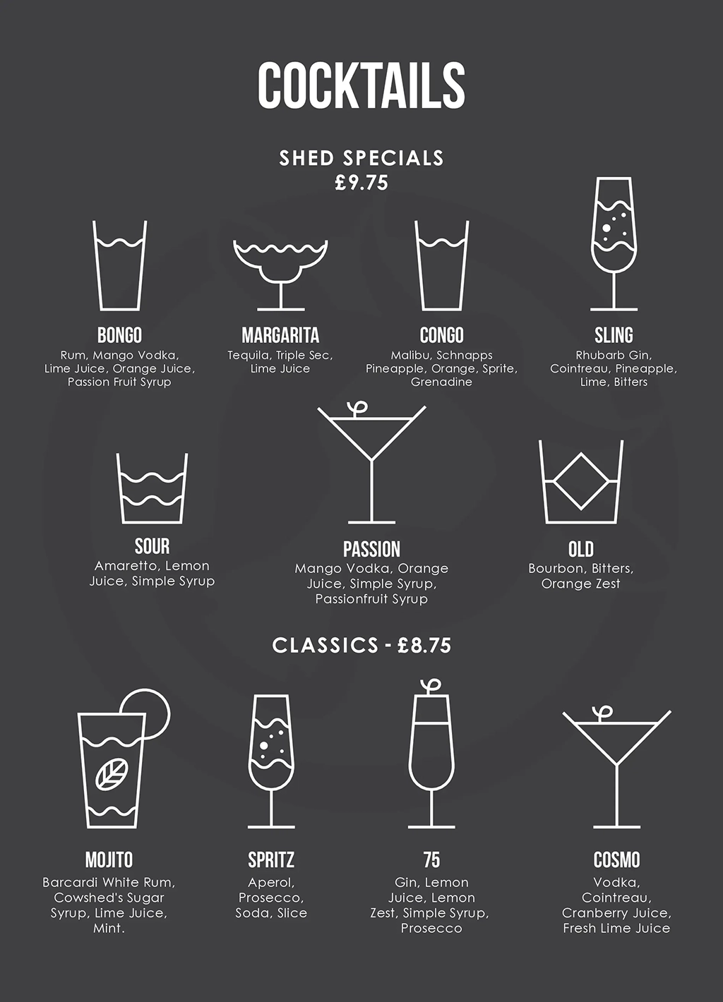 Cocktail Menu